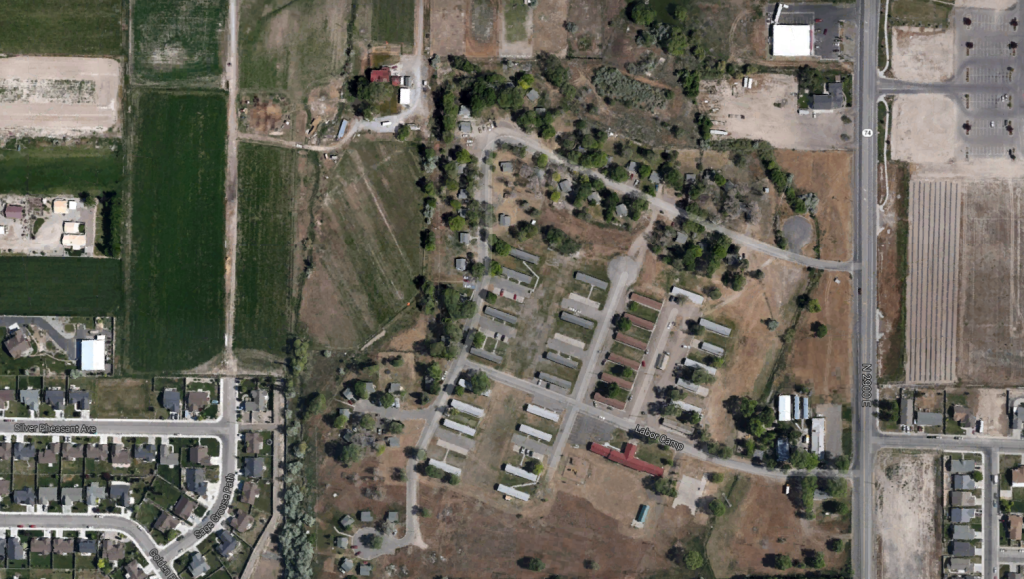 Aerial of the camp site in 2012. Source: Google Maps. 