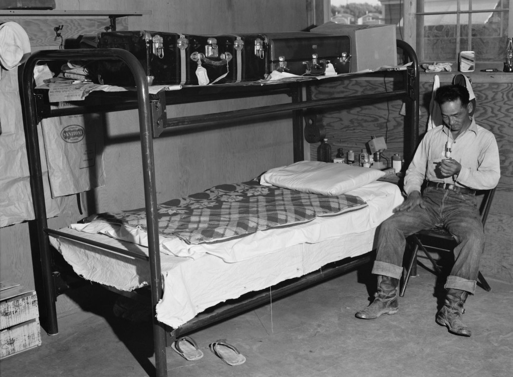 Interior of a barrack apartment. Library of Congress, Prints & Photographs Division, FSA-OWI Collection, LC-USF34-073768-D.